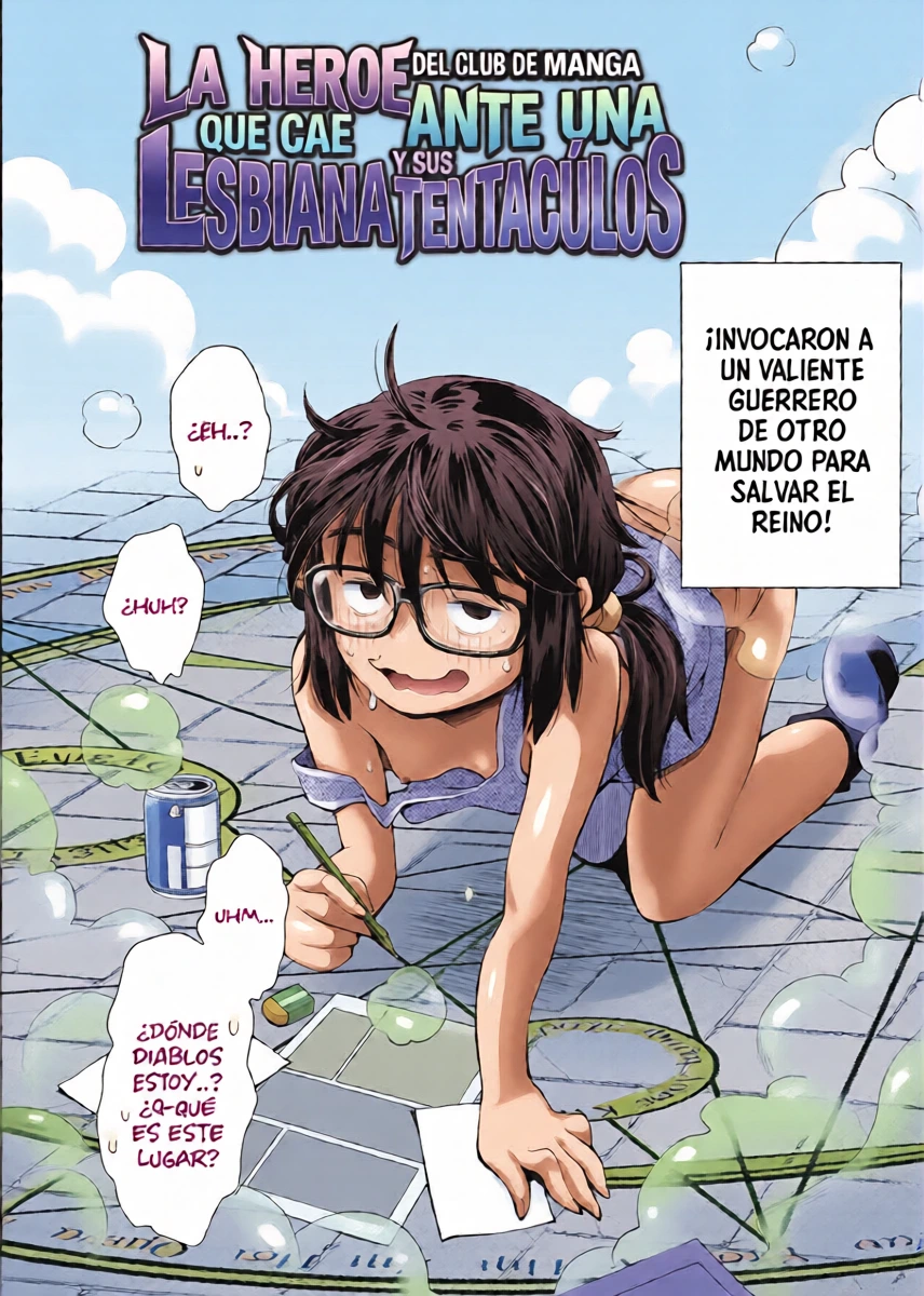 [(Ryoumoto Hatsumi)] La héroe del Club de manga que cae ante una lesbiana y sus tentáculos [Spanish] [Cult of Cunny] [Digital]
