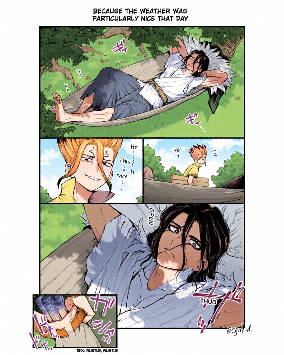 [Sujiniku] TsukaSen Log (Dr.STONE)