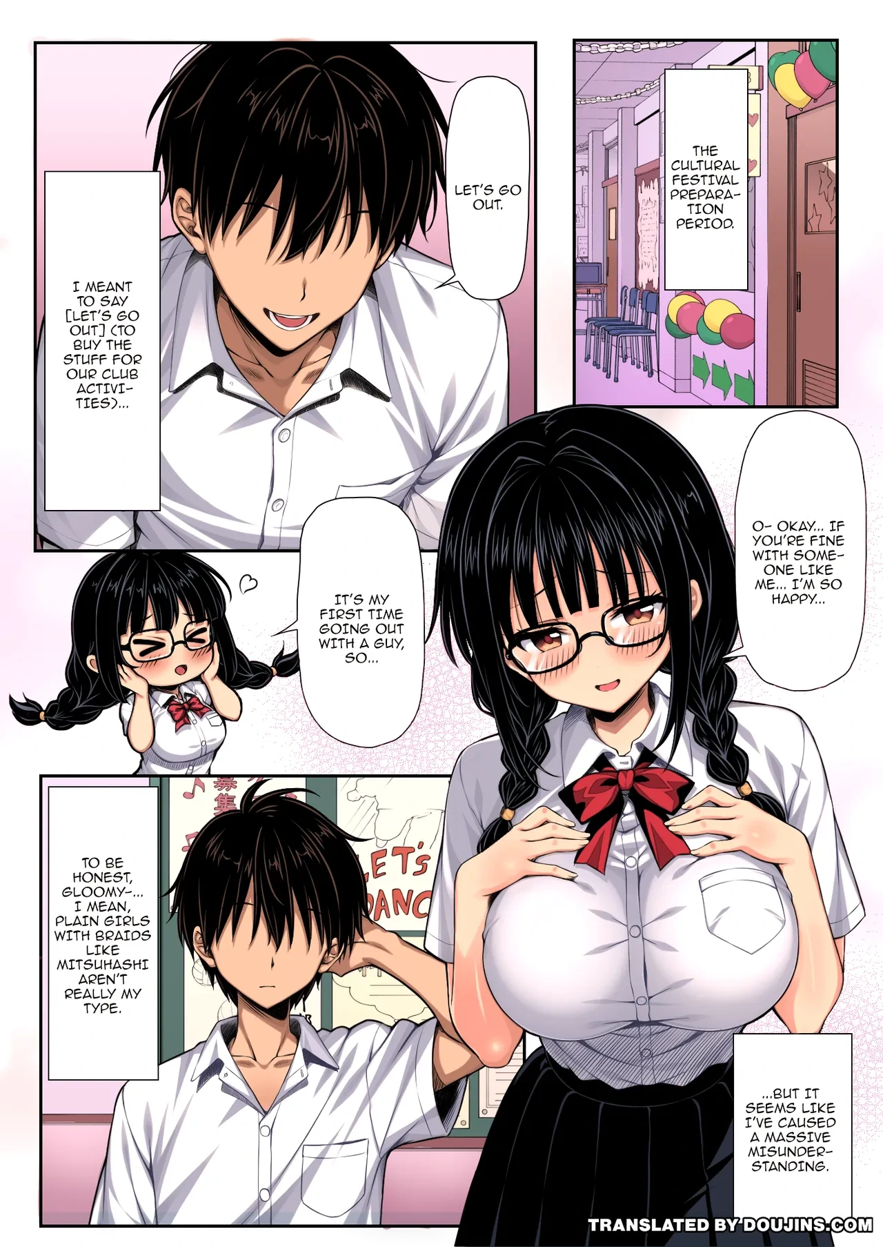 [Mimizu Thousand (Kuroneko Lamp)] Kanchigai kara Tsukiau Koto ni natta Jimi na Joshi ga Jitsuwa Mechakucha Dosukebe Onna datta | The Plain Girl Color-ban I Started Dating After A Misunderstanding Turned Out To Be A Huge Pervert Color [English] {Doujins.com}
