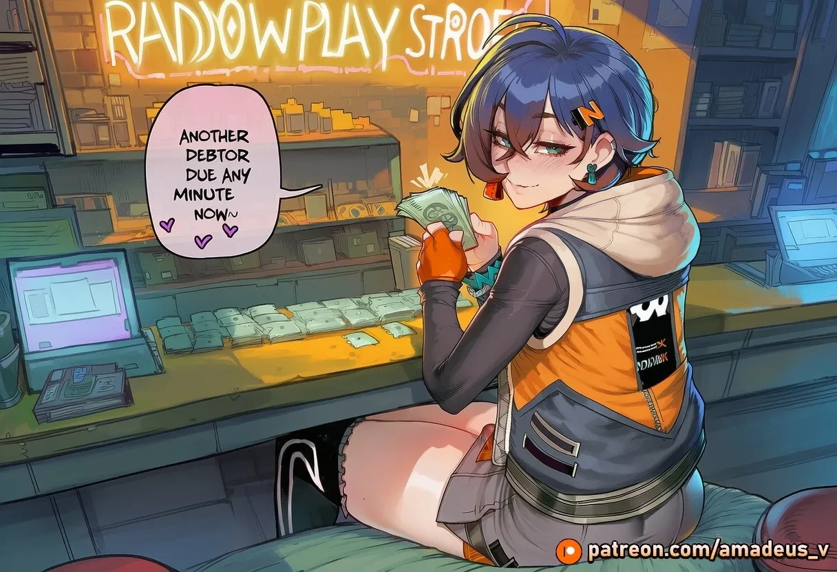 [Amadeus V] Off the Books (Belle x Nicole x Anby) [English] [Full Comic] [AI Generated]