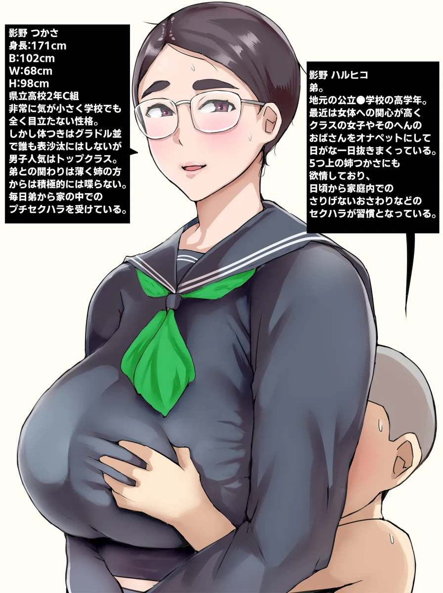 [ういんなー屋] 地味子のくせにむちむちな姉にムラムラしてセックスしちゃった話