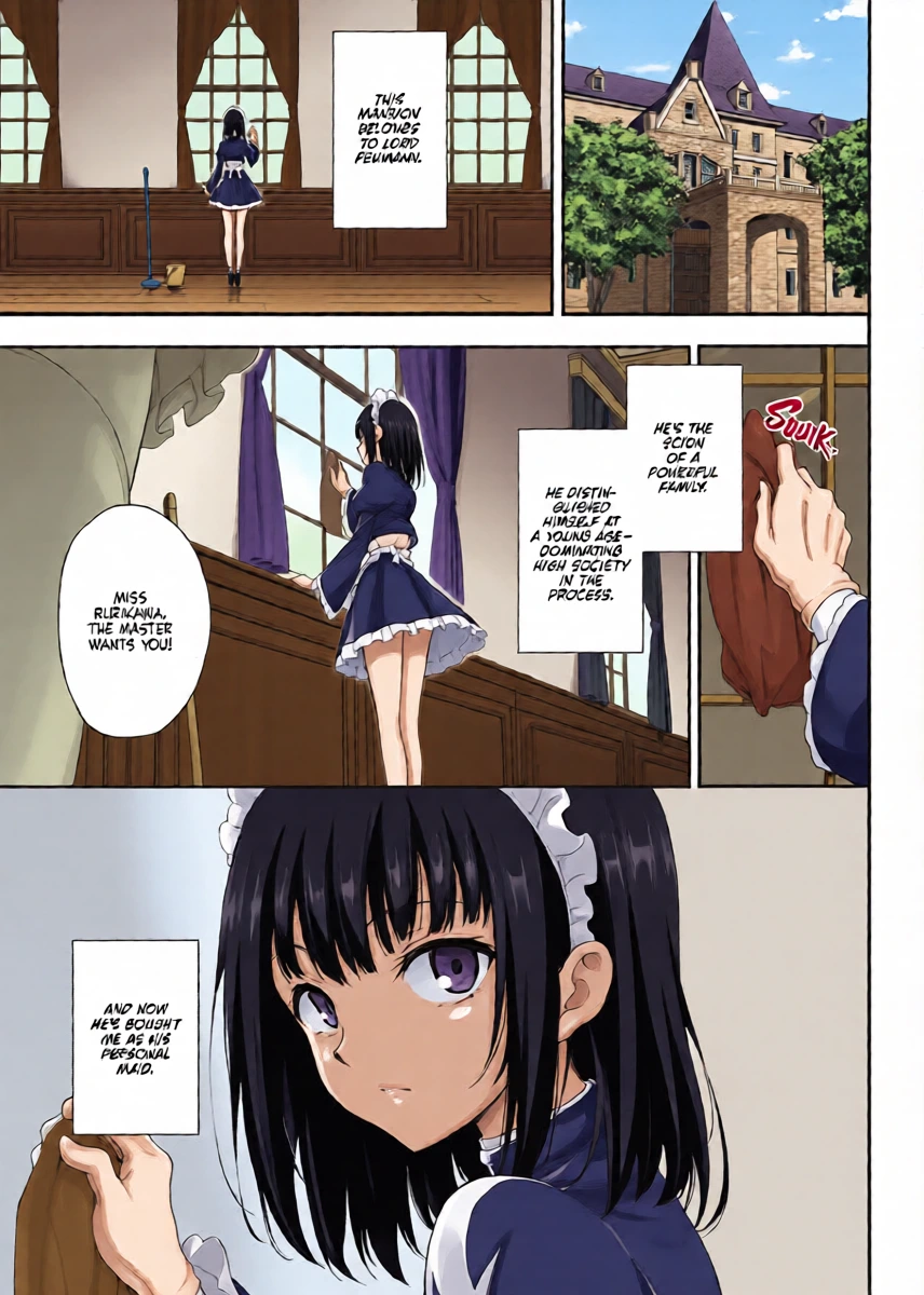 [Kyockchokyock (Kyockcho)] Maid Kyouiku. -Botsuraku Kizoku Rurikawa Tsubaki- | Maid Education: Fallen Aristocrat Rurikawa Tusbaki