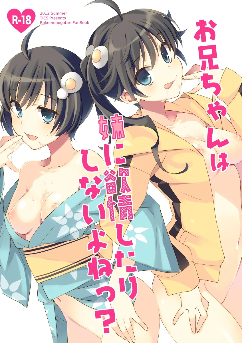 [TIES (Takei Ooki)] Oniichan wa Imouto ni Yokujou Shitari Shinaiyone? (Bakemonogatari) [Digital]