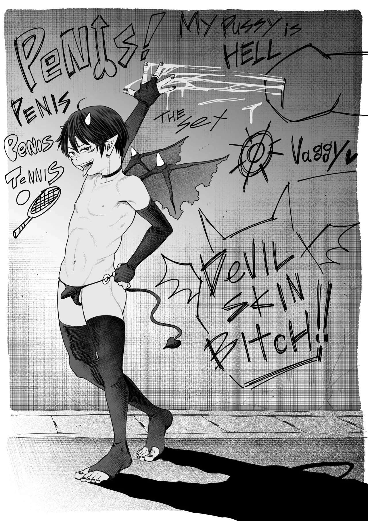 [Undergroundou (Stranger)] Devil Skin Bitch! -The Sperm Extraction Plan of a Horny Incubus Boy- [Digital]