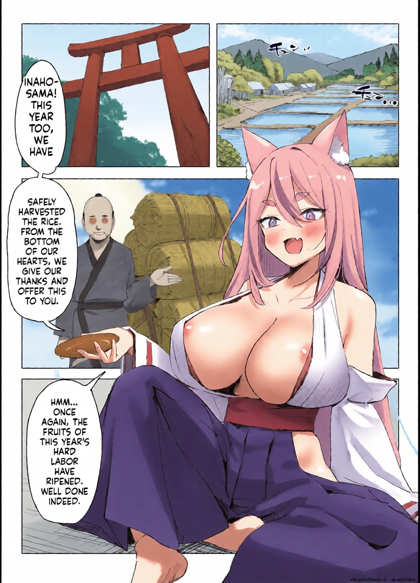 [CRD (Akano Tobira)] Mura no Kyonyuu Kitsune Mamori-gami-sama ga Haiboku Jashin no Pet ni Ochiru Hanashi (SCANMTL)