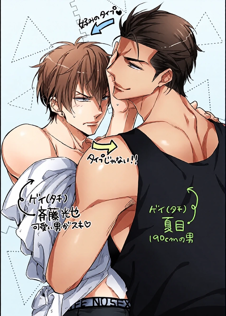 [URO (Akatsuki Amama)] Saitou-kun to 190-cm no Otoko. 1.5