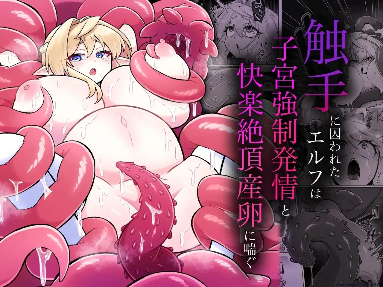 [Moto no Hondana (Moto)] Shokushu ni torawareta erufu wa shikyuu kyou○hatsujou to kairaku zecchou sanran ni aegu [Digital] (SCANMTL)