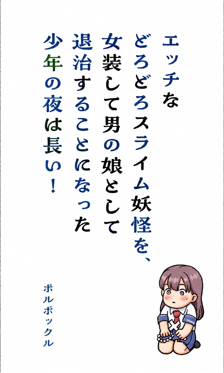[polbockle] エッチなどろどろスライム妖怪を、女装して男の娘として退治することになった少年の夜は長い！