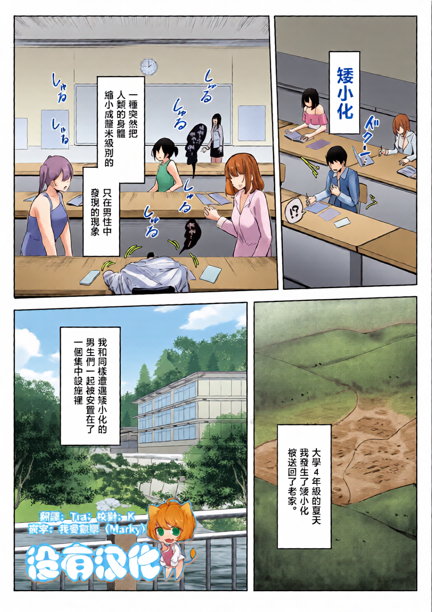 [Marushamo] Shukushou Shita Kara Jimoto ni Kaettara Osananajimi ni Mechakucha Kanri Sareru Hanashi 因為身體縮小了，回到老家後被青梅竹馬徹底管束掌控的故事  [Chinese] [沒有漢化] (Ongoing)