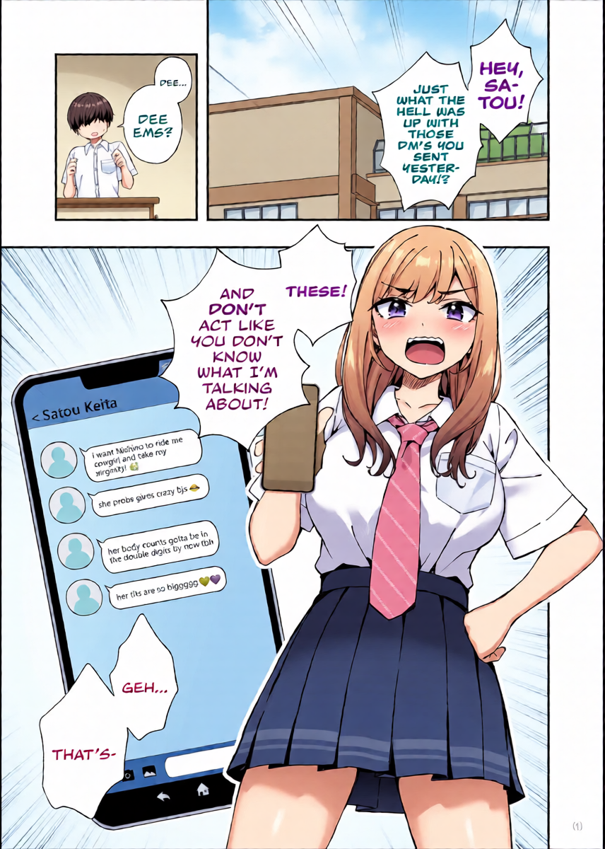 [Maritozzo (cccpo, Dynamite moca)] The Delinquent Gyaru That I Fantasize About Found Out! | Furyou Gal de Ero Mousou Shitetara Honnin ni Bareta Ken [English] [Cookie Cruncher]