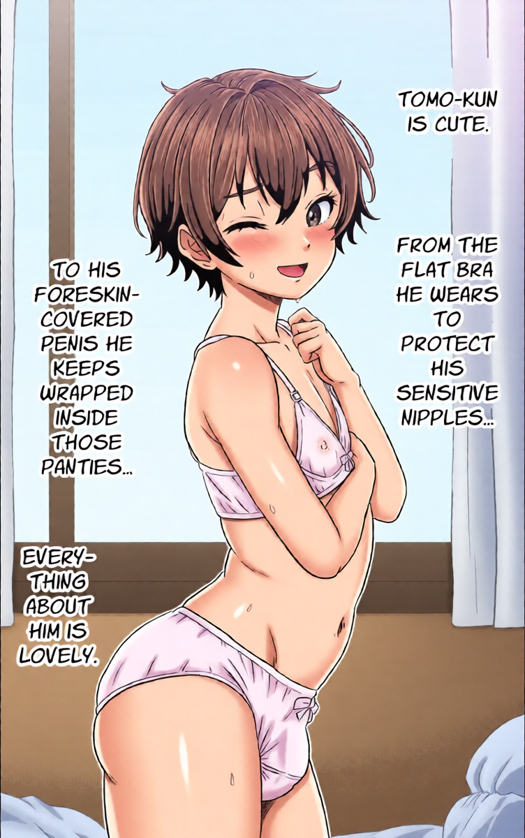 [Yas Yas Horny] Crossdressing Prettyboy Tomo is ALWAYS Wet [English] [Penguin Piper]