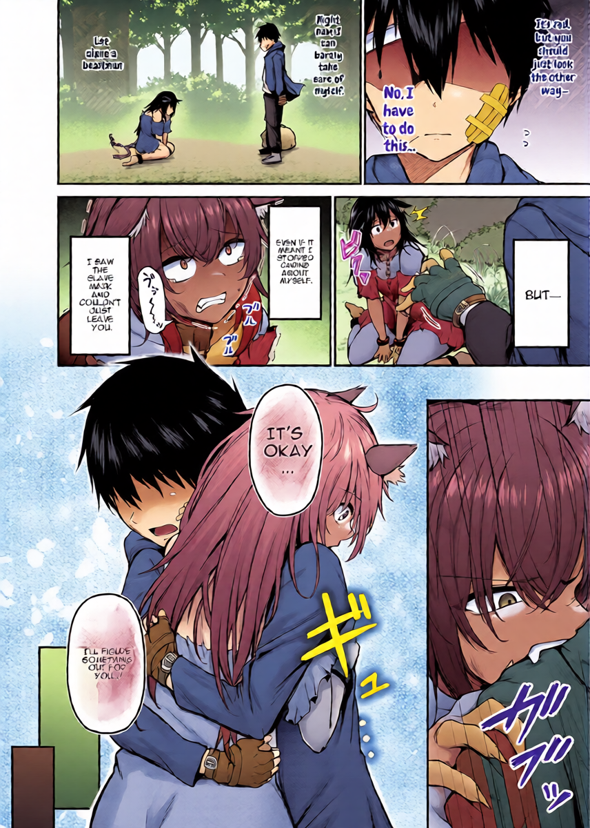 [Nekono Fuguuri] Hirotta Shishijin Shōjo ga Deka Sugiru Ken | The beast girl I found is too big