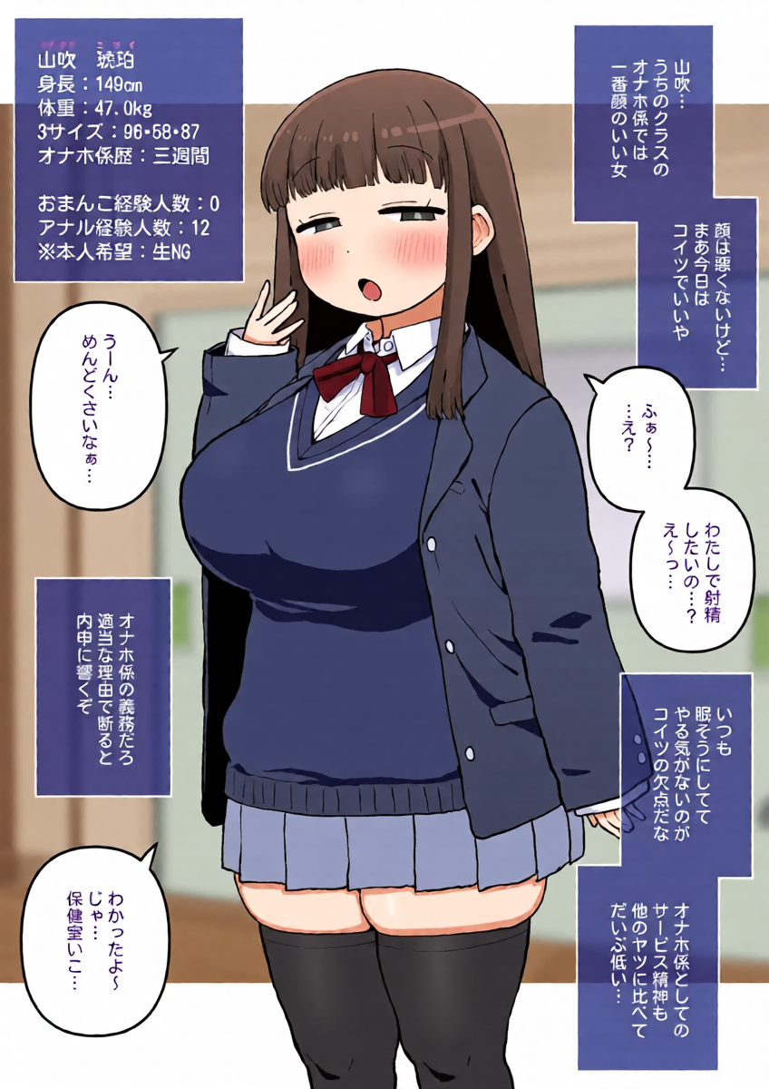 [仁人] うちのクラスの性処理係～アナル専門処女オナホ～②