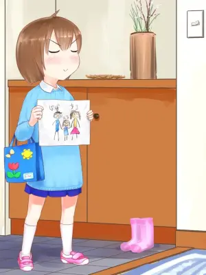 喜欢画画的女孩想要被表扬