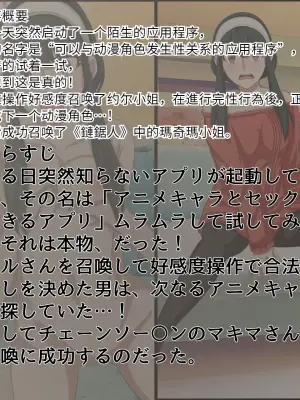 [Banana Style] An app where you can have sex with anime characters (Makima) Personal translation