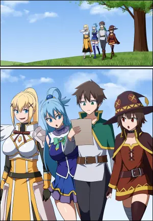 [Khear] Kazuma Satou / Aqua / Megumin / Darkness 1-3 (Kono Subarashii Sekai ni Syukufuku o!)