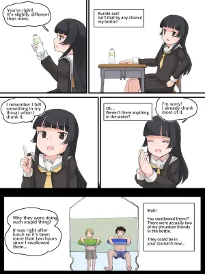 [Parins] A girl who unknowingly swallowed classmates who were shrunk (English)