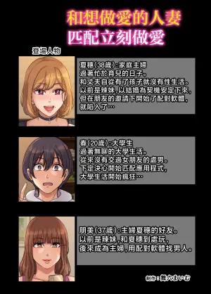 [Maimu-Maimu] Yarimoku Hitozuma to Matching shite Sokuhame SEX | 想和做愛的人妻匹配立即SEX [Chinese]