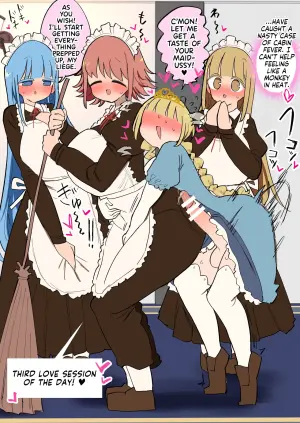 [Momomo] Futanari Oujo-sama no Seiyoku Hassan Maid Harem Sex [English] [Team Rabu2]