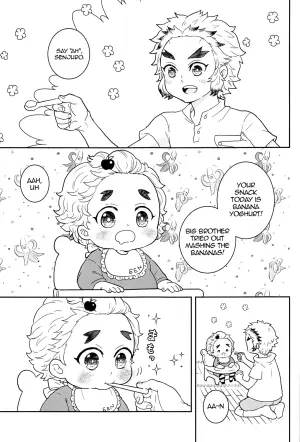 (Nichirin Kitan 30) [Nikonikodo (Niko)] Ani to Otouto no Banana no Hanashi | A Tale About Two Brothers and Their Bananas (Kimetsu no Yaiba) [English] [alparslan]