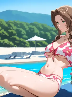 Aerith Banana Bouncer (Patreon) [AI Generated]