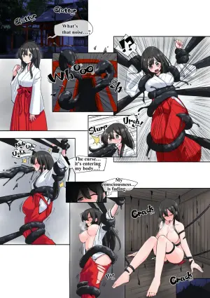 [Unoroute (UnoUsaya)] The Miko's Cursed Transformation and Poop
