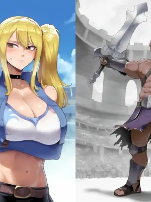 MeepKing Lucy's Loss Against the Sabertooth Guild (NTR) [AI Generated]