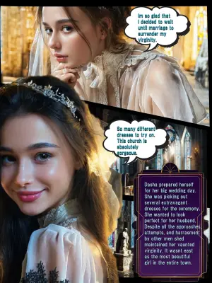 Dungeons and Heroines, Dasha the Ravished Bride [AI generated]