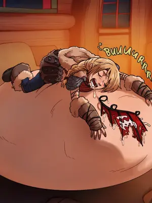 [Artist bG] Astrid eats Toothless（龙腾）