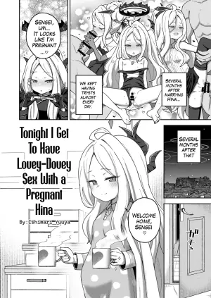 [Tempest (Ishimari Yuuya)] Konya wa Hina to Love Love Botehara Sex Kaikin no Hi | Tonight I Get to Have Lovey Dovey Sex with a Pregnant Hina (BlueArch U149 Haramase Goudou ~Ura Petit Archive~) (Blue Archive) [English] [Digital]