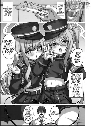 (C106) [Usagi-ya (Togami)] Highlander Tetsudou Gakuen Haramase Senyou Tokkyuu (Blue Archive) [English]