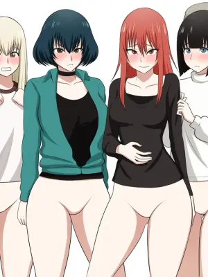 [あまざこの鏡] ガールズバンドとイかせっこ勝負