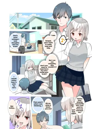 [Tou Kasokudou Jouge Undou] Telepath na Kouhai Kanojo ni Kougan Massage to Chikubi Zeme de Jirasarete Saigo wa Tekoki de Ikasaretai | I want to have my testicle massaged, nipples teased, and cum at the hands of my telepathic girlfriend. [English] [Penguin Piper]
