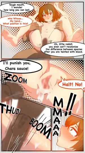 [bit...bit]Chara was caught by the older man... (￣(エ)￣)