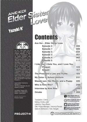 [Yuzuki N Dash] Ane-Koi - Elder Sister Love [English] [Project-H] [Uncensored] [Digital]