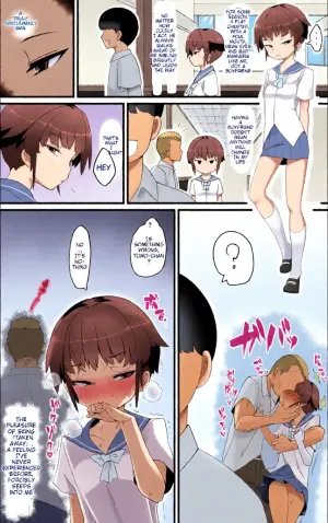 [Toon Worker (Tamuhi)] Metsuki ga Warukute, Taido ga Kitsu Kute, Chibi de Hinnyuu na Boku no Kanojo wa Angai Netorareru [English]