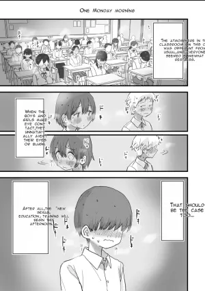 [Hiyashi Makura] Atarashii Seikyouiku ga Hajimatta no de Classmate no Hasegawa-san to 5-kakan ni Wataru Noukou Sex o Suru | Since a New Sex Education Course Has Begun, I'm Having Five Days of Intense Sex with My Classmate, Hasegawa [English] [AI Translated]