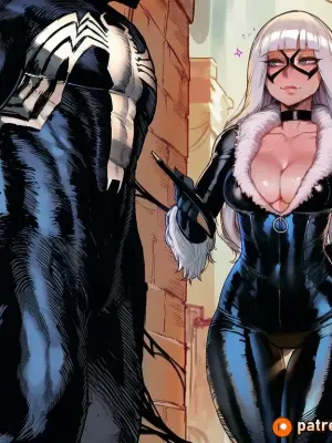 [Amadeus V] The Feline's Surrender (Venom x Black Cat) [English] [Full Comic] [AI Generated]