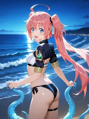 (Patreon - WaifuRain) Milim Nava Tentacles - That Time I Got Reincarnated as a Slime - AI Generated