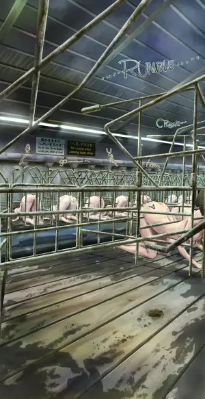 I tried going into a stall during a tour of the livestock barn