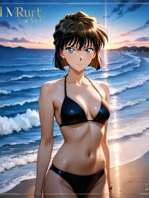 (Patreon - WaifuRain) Ai Haibara Tentacles Opening - Detective Conan (AI Generated)