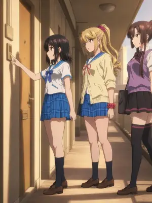 [Pixiv] Longshan T-YAMA【Strike the Blood】4P Room Apartment (AI Generated)
