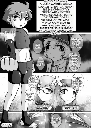 [Ikyouto (Hige)] Dosukebe Futanari Hero ga Aku no Shota Kanbu o Kousei Saseru Hon (ver.1.1)(English)