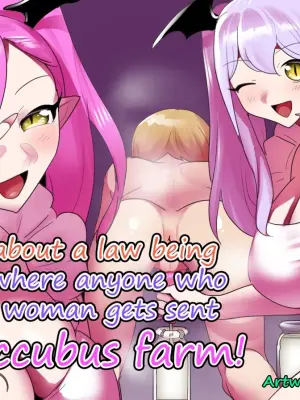 [Permission] A story about a law being passed, where anyone who harms a woman gets sent to a Succubus farm!