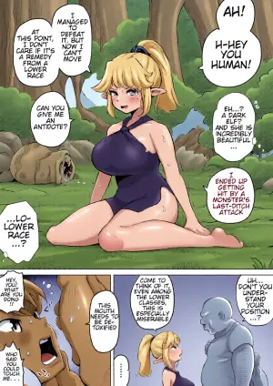 [Muigyuu] Ugokenai Dark Elf ni Suki Katte suru Hanashi | A Story About Doing Whatever You Want to a Dark Elf Who Can't Move [English]