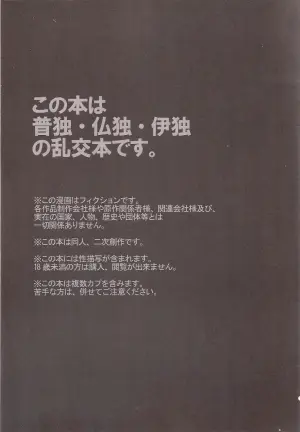 [Metalize (Chiyomatsu)] Doitsu-san ga Yotte Takattera Semerareru Hon (Hetalia Axis Powers)