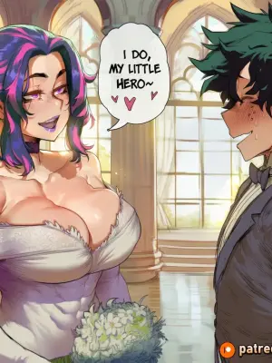 [Amadeus V] Two Brides, One Hero (Deku x Lady Nagant x Camie) [English] [Full Comic] [AI Generated]