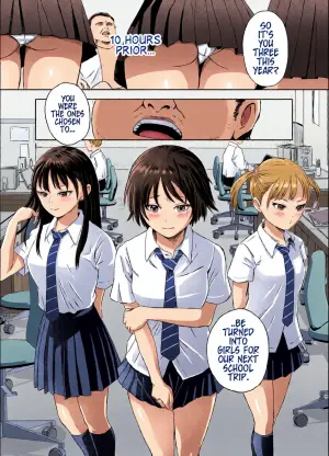 [Meganeko] Shuugakuryokou Mae ni Joshikousei ni Natta Hanashi | How We Became Girls Before Our School Trip Ch. 1 [English] [GTF]