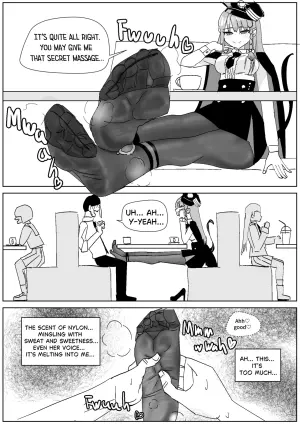 [Sockshop / ヤバい靴下屋さん] Haruna's Secret Pantyhose job at the Cafe