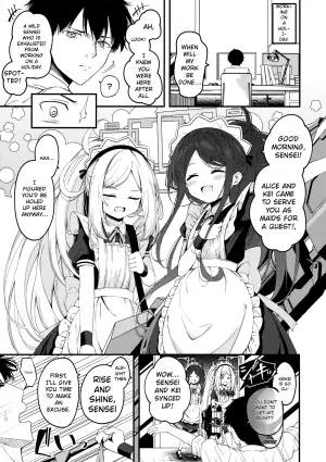 (Sensei, Nagoya demo Ganbatte Ikimashou! 5) [Tsukuten (Madoka Tsukumo)] Maid Made Married (Blue Archive) [English]
